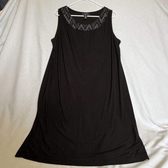 R&M Richards Dresses & Skirts - R&M Richards Women's Black Sleeveless Dress & Jacket Black Glitter Size 14W